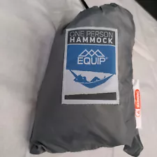 Equip ONE PERSON GRAY Travel Hiking 1.2 lb. Hammock Weight Capacity