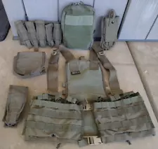 BATTLELAB DIAMONDBACK TACTICAL MODULAR ASSAULT VEST w/ POUCHES RANGER GREEN LBV