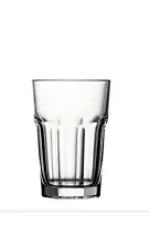 Heavy Base 10 oz Clear Glass Drinking Glasses for Water, Juice, Beer [Set Of 12]