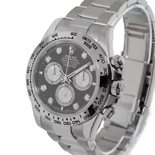 Rolex Daytona 40mm White Gold Black Diamond Dial & White Gold Bezel 126509