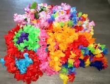 22 FLORAL FLOWER SOFT FABRIC LEIS PARTY LUAU MEN WOMEN NICE!