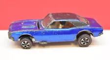 Hot Wheels Redline 1967 Custom Camaro Blue w/ White Interior Painted Tail ! 418