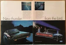 2 pgs: ad 1968 THUNDERBIRD