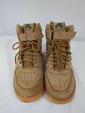 Nike Air Force 1 High 07 LV8 WB Flax Men's Size9 Sneakers Wheat/Gum 882096-200