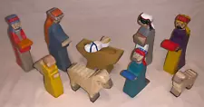 HOLZTIGER FIGURES NATIVITY SET HANDCRAFTED EUROPEAN WOODEN FIGURES