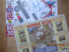 Honda RC30 bike card model, Honda Transalp Yamaha Super BMW GS100 Cagiva Report