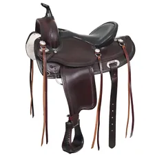 72HS Hilason Western Draft Horse Trail PleasureAmerican Leather Saddle