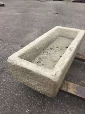 Reclaimed granite stone Trough Japanese garden water antique basin fountain