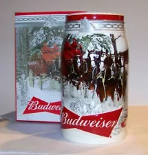 2017 Budweiser Clydesdales Holiday Retreat Collectible Stein in Box w/COA Mint