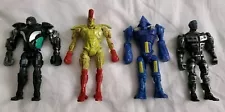 Lot of 4 Real Steel 5" Action Figures - Atom, Zeus, Noisy Boy, Midas