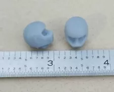 QTY 2 3D RESIN PRINTED 1/24 SCALE RACING DRIVER HEAD, HELMET DRAG DIRT TRACK