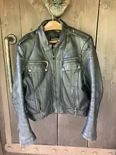 vintage harley davidson leather motorcycle jacket