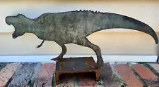 T-Rex Metal Art Sculpture Tyrannosaurus Rex Figure Welded Dinosaur 17"