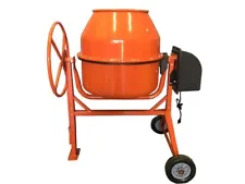 8.83 Cubic Feet Electric Cement Concrete Stucco Mortar Mixer Heavy Duty 1 3/8 HP