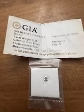 GIA Certified .34 CT Loose Mined Natural Diamond