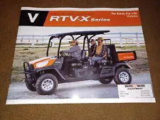 Kubota 4WD Diesel Utility Vehicle RTV-X Series Sales Brochure