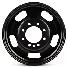 New Wheel For 2003-2018 Dodge Ram 3500 Dually 17 Inch Black Steel Rim