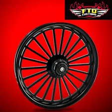 2000-2023 Harley Davidson Black 26" inch Front Wheel "Mystic"