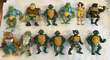 Teenage Mutant Ninja Turtles Lot of 12 All Vintage All Loose See Pics For Cond