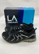 NIB w/Tags LA Gear Men's Trident Black & Silver Shoes Sz 13