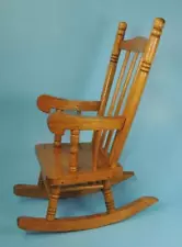 Solid Wood WOODEN ROCKING CHAIR for 18" Dolls/Teddy Bears, DISPLAY or PLAY