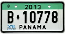 *99 CENT SALE* 2013 Panama BICYCLE License Plate #B-10778 No Reserve