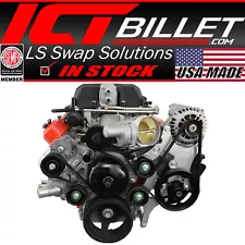 LS Truck LSA Supercharger Swap 6 rib Alternator and Power Steering Bracket Kit