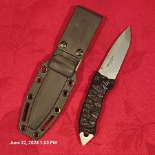 CRKT First Strike 2703 Tactical Fixed Blade Knife 440A Ray Skin Sheath