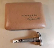 Gillette Chrome-Nickle Toggle Adjustable Razor F-4 1960 ULTRA RARE Box Too