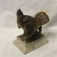 Vintage Ruffled Grouse Bird Figurine