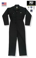 TGC815 Men's Long Sleeve Deluxe Blended Unlined Twill Work Coverall NEW w/ Tag