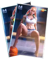 2X CVRs M HOUSE COMIC STAR JAM "SPACE JAM" MICHAEL JORDAN HOMAGE TRADE DONEJ O39