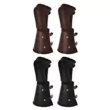 Medieval Knight Gauntlets 1 Pair Vintage Cosplay Arm Braces Men's Costume