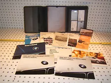 New ListingBMW 1994 540i Sedan owner's manual 1 set of 11 Booklet & BMW Leather GRAY 1 Case