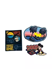 Set Of 3 DCL Disney Cruise Line Refrigerator Magnets Mickey Mouse