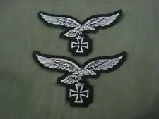 1 pc WW2 German Flying Eagle Patch with Cross Embroidered Badge