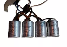 4 Vintage Capacitors uF +/- 5% 300v AC 50Hz T Max: 85° C Ceiling Fan Parts