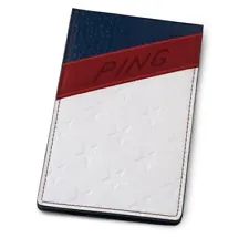 NEW Limited Edition Ping Golf Stars & Stripes 1 Scorecard/Yardage Book Cover PGA