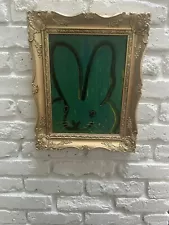 Hunt Slonem Inspired Bunny Painting