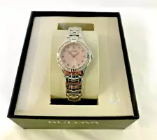 Gorgeous Bulova Women's 96R171 Classic Diamond Stainless Steel Watch NWT!!