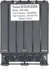 UHF 400-470Mhz 30W Duplexer for Radio Repeater with Preset Low Frequency 462Mhz