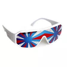 Red White And Blue Starburst Sunglasses Macho Man Randy Savage Wrestler America