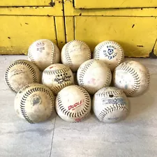 Lot of 10 Vintage Used Baseballs Softballs official league pony dudley clincher