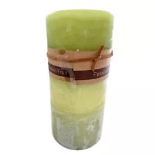 Scented Pillar Candle Candles Passion Fruit Handmade Rustic Home Decor 7x15cm