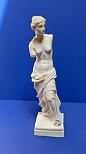 Classic Goddess! Venus de Milo Sculpture - signed A. Santini, Italy 11.25" Tall