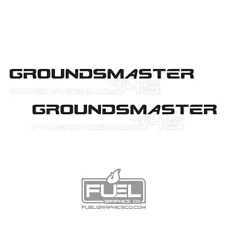 Toro Groundsmaster 345 Premium Vinyl Decal 2-Pack - 25" wide x 3.4" tall 345