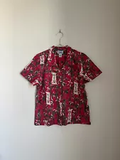 Reyn Spooner Men's Hawaii Panda Express Hawaiian Shirt in Red Size XLARGE EUC