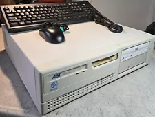 AST Windows 95 DOS Gaming Computer RESTORED Sound Blaster 3.5 Floppy CD KB Mouse