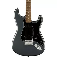 Squier Affinity Series Stratocaster HH Electric Guitar Charcoal Frost Metallic