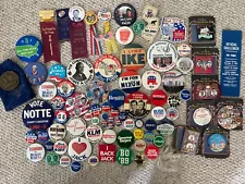 Large Lot of Political Campaign buttons Memorabilia